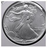 1991 SILVER EAGLE  GEM