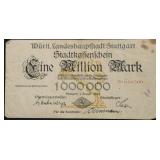 1923 GERMANY 1000000 MARKS VF