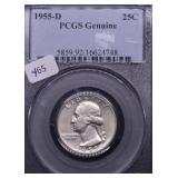 1955 S PCGS GENUINE QUARTER