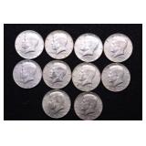 10 40 % SILVER HALF DOLLARS