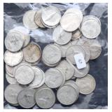 53 CANADA SILVER DIMES