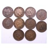 10 INDIAN HEAD CENTS