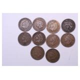 10 INDIAN HEAD CENTS