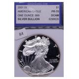 2001 W IGS PF70DC SILVER EAGLE