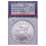 2008 W IGS PF70DC SILVER EAGLE