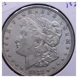 1921 MORGAN DOLLAR AU