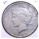 1923 D PEACE DOLLAR