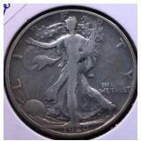 1920 S WALKING HALF DOLLAR VG