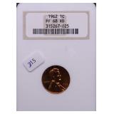 1962 NGC PF68RED LINCOLN