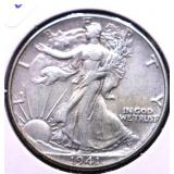1941 WALKING HALF DOLLAR XF