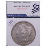 1903 DGS AU55 MORGAN DOLLAR