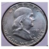 1951 FBL CH BU FRANKLIN HALF DOLLAR