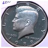 1988 PROOF KENNEDY HALF DOLLAR