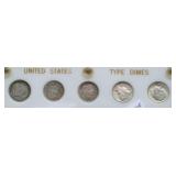 US TYPE DIME SET