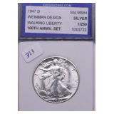 1947 D IGS MS64 WALKING HALF DOLLAR