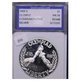 1988 S IGS PF70DC OLYMPIC SILVER DOLLAR