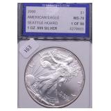 2000 IGS MS70 SILVER EAGLE