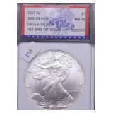 2007 W IGS PF70DC SILVER EAGLE