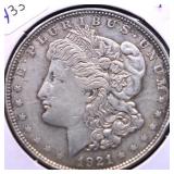 1921 MORGAN DOLLAR XF