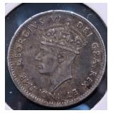 1941 S NEW FOUNDLAND SILVER 5 CENTS XF