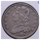 1834 BUST QUARTER XF