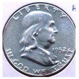 1952 PROOF FRANKLIN HALF DOLLAR