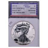 2012 S IGS PF70 REVERSE SILVER EAGLE
