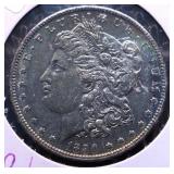 1890 S MORGAN DOLLAR AU