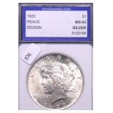 1923 PEACE DOLLAR OGS MS63