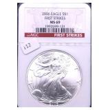 2006 NGC MS69 SILVER EAGLE
