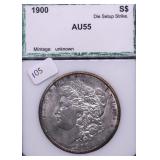 1900 PCI AU55 MORGAN DOLLAR