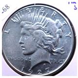 1927 S PEACE DOLLAR AU