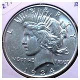 1934 D PEACE DOLLAR CHOICE BU