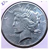 1926 PEACE DOLLAR AU