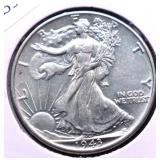 1943 WALKING HALF DOLLAR AU