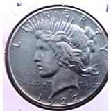 1927 PEACE DOLLAR AU