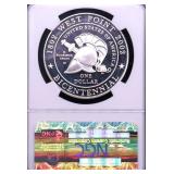 1991 NGC MS69 MT RUSHMORE SILVER DOLLAR