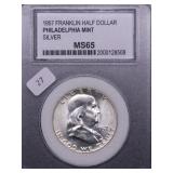 1957 PCC MS65 FRANKLIN HALF DOLLAR