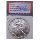 2011 S IGS MS70 SILVER EAGLE