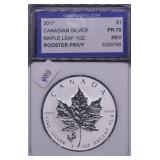 2017 IGS PROOF 70  CANADA MAPLE LEAF