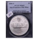 2006 PCGS MS69 SAN FRANCISCO SILVER DOLLAR