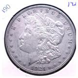 1921 MORGAN DOLLAR AU