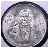 1978 MEXICO 100 PESOS CH BU