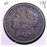 1896 O MORGAN DOLLAR VG