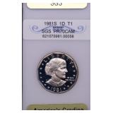 1981 PROOF SBA DOLLAR