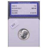 1955 S IGS MS68 ROOSEVELT DIME