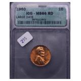 1960 ICG MS66 RED LINCOLN