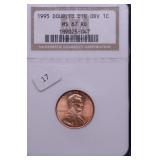 1995 DDO NGC MS67 RED LINCOLN CENT