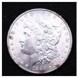 1886 CHOICE BU MORGAN DOLLAR