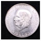 1955 CH BU MEXICO SILVER 5 PESOS